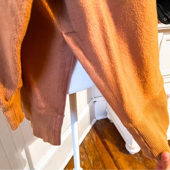 aerie Oversized Coziest Desert Fuzzy Sweatshirt - Picture 6 of 7